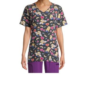 Minion scrub top